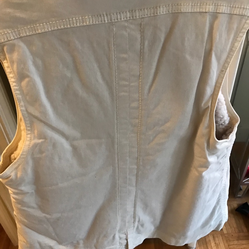 Anthro Cream colored vest. Size S. - Picture 2 of 4